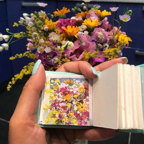 网红迷你水彩画,色彩斑斓的微观世界
